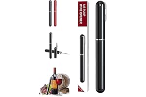 ZEEREE 2 in 1 Luftdruck Weinöffner mit Folienschneider, Luftdruckkorken springt heraus, Verbesserter Tragbare Taschenluftpump