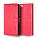 Produktbild NewTH iPhone 6s Plus Bookstyle Schutzhülle Etui Brieftasche Ledertasche Handschlaufe Flip Cover Schale Ständer Etui Karten Slot und Magnetverschluss Lederhülle für Apple iPhone 6S/6 Plus