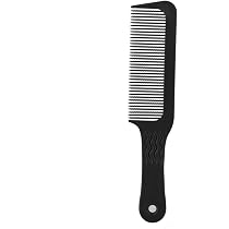 Barber Kamm Aus Kunststoff – Rutschfester Griff, Für Nasses & Trockenes Haar, Friseurbedarf, Schwarz