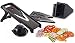 Slice&Cook Mandoline Slicer + FREE Recipes - Professional Mandoline V-Slicer - Vegetable Slicer - (Black) 5 Different Inserts For Fruit & Vegetables RS.3399.00