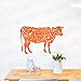 Produktbild xingbuxin Wandtattoo Cartoon Tier Kuh Wandaufkleber Für Kinderzimmer Abnehmbare Modernes Design Bauernhof Klebstoff Kreative Wohnkultur 2 65x42 cm