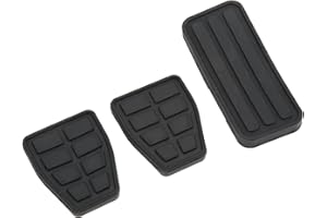 AMONIDA Kit de Almohadillas para Pedales de Coche, 3 Piezas de Almohadilla de Goma para Pedal de Coche y Almohadilla de Pedal de Freno y Almohadilla de Pedal de Acelerador de Repuesto
