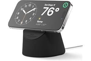 ‎ELAGO elago MS1 Stojak do ładowania kompatybilny z ładowarką MagSafe, silikonowy, klasy premium, do iPhone’a 17, 16, 15, 14, 13, 12, ładowarka nie jest dołączona