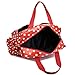 Miss Lulu 4 Piece Polka Dot Baby Nappy Changing Bag Set (Red)