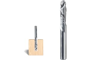 AKYLIN Spiralnutfräser 8mm Schaft，Up&Down Kompressions Cut CNC VHM Spiralfräser für Oberfräse，8 mm mit Schnittdurchmesser，32 mm Schnittlänge Holzfräser zum Schneiden von Holz