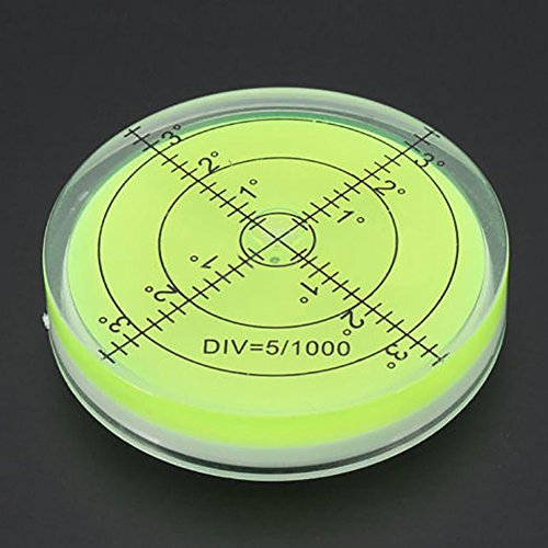 Preisvergleich Produktbild Eribell7 Wasserwaage, runde Messwerkzeuge, Oberflächenwaage, Messinstrumente, für Aufnahmegeräte, Disc-Stativ, Gold, 66x10mm
