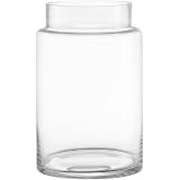 KAYLETIN Large Glass Vase, Clear Glass Vase for Flowers, Large Vases for Bouquets, Large Wide Mouth Vases for Home Wedding Li