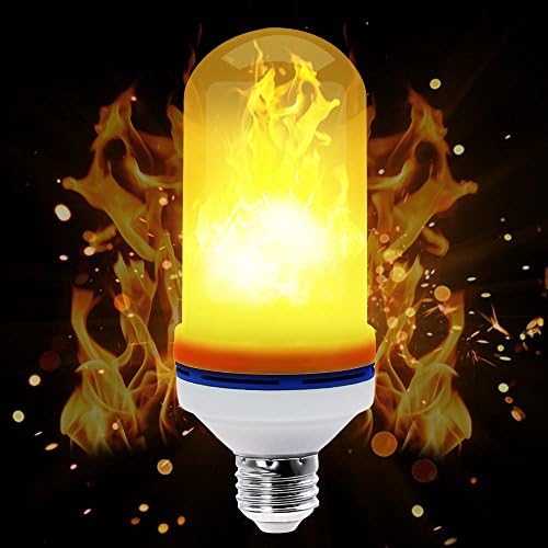 AyTaurus ZJB00000-Flame lights01-2Pcs LED Flame Effect Light Bulb for Christmas E26 - 1300K 150 Lumens Nature Fire effect - Antique Lantern Atmosphere for Christmas, Hotel , Bars, Home Decoration(2 pcs Bulb)