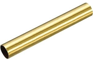 QUARKZMAN 100mm Länge Messingrohr 15mm Außendurchmesser, Nahtlose Gerades Rohr 0,5mm Wandstärke, Messing Rundrohr für Industrie Bauwesen Garten Haushalt Bastelarbeiten Dekoration