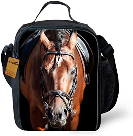 OrrinSports 3D Print InsulatedLunch Bag Totes Keep Hot And Cold For Kids Horse