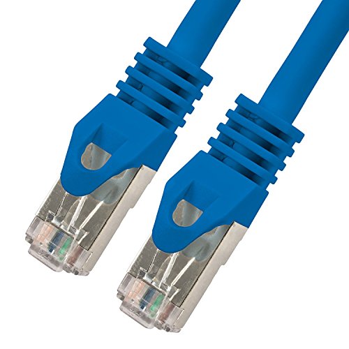 15M – CAT.7 Ethernet Gigabit Lan Netzwerkkabel (RJ45) | 10/100 / 1000Mbit / s – Für das Streaming | SUHD Tv | IPTV | Desktop-PC | Servers | Laptops | Netzwerkdrucker – Halogen frei / 10 Gbs / Qualität | kompatibel zu CAT.5 / CAT.5e / CAT.6 | Switch/Router/Modem/Patchpannel/Access Point/Patchfelder | - 4