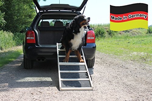 Preisvergleich Produktbild Easy-Hopper Hunderampe Extra Breit Komfort Natur Gummibelag