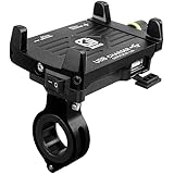 Laduup 2.5A Handyhalterung Motorrad,Handyhalterung Fahrrad Smartphone und Handy Halterung Mit Schalter für Fahrrad, Bike, Mot