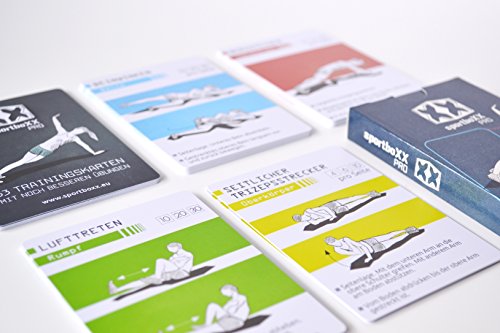 sportboXX pro Trainingskarten – Trainingsplaner mit Bodyweight Übungen ohne Geräte, Ganzkörpertraining, Bauchtrainer, Workout für zuhause - 5