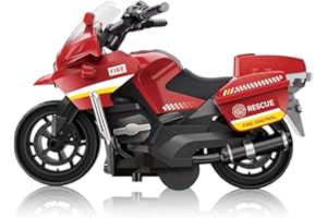 LabDip Alloy Motorbike Toy, Alloy Motorbike Toy,Highly Simulation Motorbike Model, Pull-Back Vehicle Motorbike, Street Machine Kids Toy Gift - Red