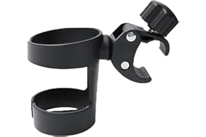 Virtcooy Stroller Cup Holder - Durable 360 Degrees Rotation Cup Drink Holder for Mom and Babies | Suitable for Wheelchairs, Strollers, Bikes or Walkers