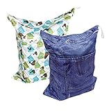 Alvababy Wickeltasche für frische und nasse Windeln (2 Wickeltasche pro Packung)