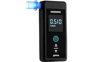 Innomark Gamma Alcoholímetro Digital - Sensor Electroquímico - Alta Precisión - Diseño Ligero - Portátil y Manejable