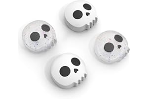 JEMDO Joystick nakładki kompatybilne z 2 (2025) – 4-częściowy zestaw uchwytów z brokatowego silikonu i miękkiego w dotyku, antypoślizgowe nakładki do sterowania Joy-Con, gotyckie