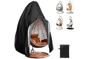 Erato pokrowiec na krzesło, wiszący pokrowiec na krzesło, ogrodowy, pyłoszczelny, wiszący pokrowiec na krzesło, wiszący patio, na meble ogrodowe, 230 x 200 cm