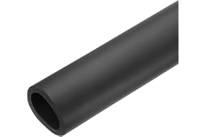 QUARKZMAN Tube d'Isolation en Mousse pour Tuyau, Conduits Isolants Thermique 61cm/24", Tuyaux Caoutchouc en Mousse ID 45mm OD 59mm pour Support Poignée Chauffage Tube Climatisation, Noir