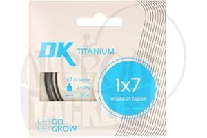 ‎DEKA Deka Titanium 1x7***High-End Titanvorfach aus Japan***Keine lästigen Knicke und Kräusel wie beim Stahlvorfach mehr***