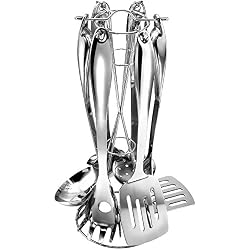 Kopf 124832 Jeu d'ustensiles de Cuisine Merkur, 7 pièces, avec Support, INOX