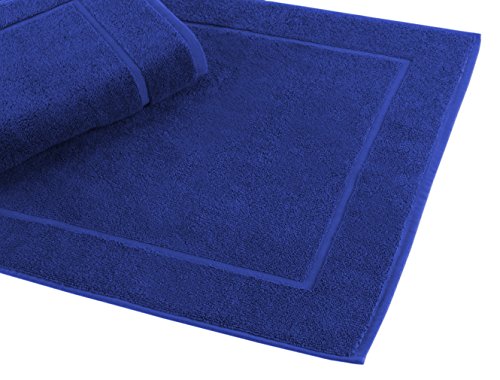 Betz Badvorleger Größe 50x70 cm 100% Baumwolle Badematte Badteppich Duschvorlage Premium Qualität 650 g/m² Farbe Royal-Blau