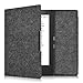 Produktbild kwmobile Hülle für Kobo Aura H2O Edition 1 - Flipcover Case eReader Schutzhülle - Bookstyle Klapphülle in Dunkelgrau Filz Design