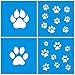Price comparison product image Set of 4 - 10cm x 10cm Reusable Flexible Plastic Stencil for Graphical Design Airbrush Decorating Wall Furniture Fabric Decorations Drawing Drafting Template - Animals Cat Dog Leg Print
