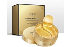 SoGood Essentials Augenpads Augenmaske - 60 Stück Gold Augenpads mit 24k Gold, Hyaluron & Kollagen - gegen Augenringe, Tränensäcke, Falten & Schwellung