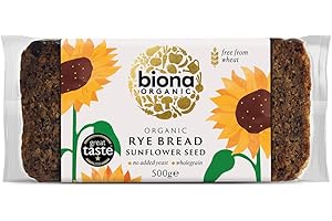 Biona Rye Sunflower seed Bread Organic 500g (Pack of 7)