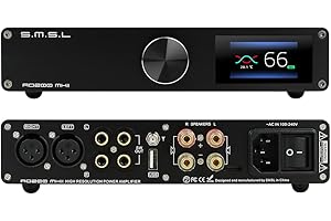 AOSHIDA SMSL AO200 MKII 160Wx2 Verstärker HiFi Stereo, mit MA5332MS Chip, USB/RCA/XLR/Bluetooth 2.1 Kanal Class D Verstärker für PC/Subwoofer/Passtive Lautsprecher/Regallautsprecher