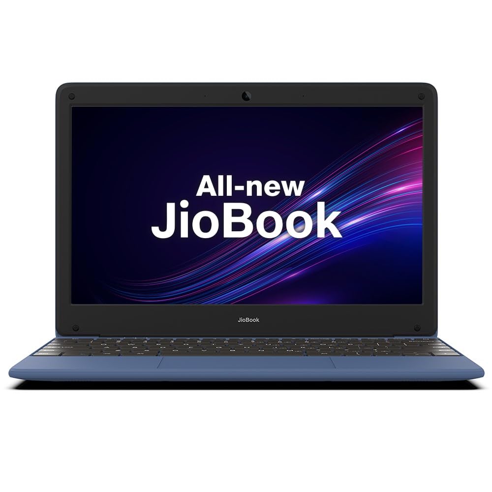 JioBook 11 (2023) NB1112MM(BLU) (Mediatek 8788 Octa-core 2 GHz/ARM Mali G72 MP3 @800 MHz/29.5cms 60 Hz/Thin and Light Laptop/
