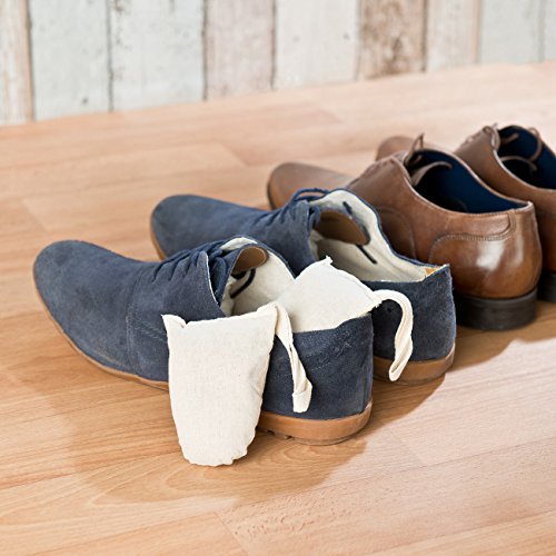 newgen medicals Ökologische Schuh-Erfrischer aus Baumwolle und Zedernholz, 4er-Set - 5
