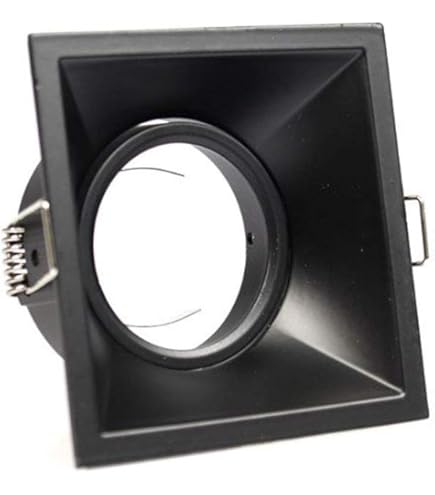 Porta Faretto Orientabile Incasso 90mm Quadrato Luci Soffitto Lampade Gu10 Gu5 3 Colore Nero 84733869 - Foto 11