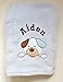 Personalised Baby Blanket. Luxurious wrap. Great Baby Gift. Choose from 6 Different Designs (Blue Dog Blanket)