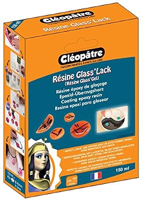 Cleopatre Cléopâtre LCC21-150-E1 GLASS'LACK Coffre de Résine Synthétique/Résine époxy Transparent 9 x 4,5 x 18 cm