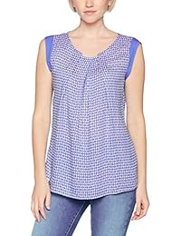 United Colors of Benetton Tile Print Sleeveless Blouse, Blusa para Mujer