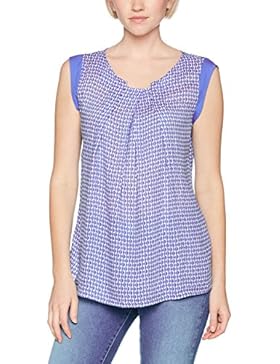 Benetton Damen Bluse Tile Print Sleeveless Blouse