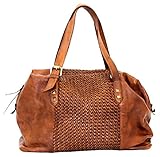  BZNA Bag Serena cognac Italy Designer Damen Handtasche Ledertasche Schultertasche Tasche Leder Shopper Neu