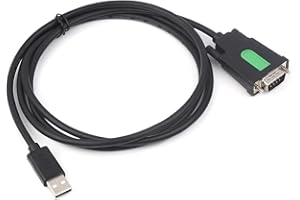 Waveshare Industrial USB to RS232 Adapter with Original FT232RL FTDI Chip,USB Type A to RS232 Male DB9 (9Pin) Serial Converter Cable for Cashier Register,Modem,Scanner,Digital Cameras, 5FT/1.5m