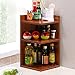Produktbild Regale Quadratische Hölzerne Küche-Regal- / Gewürz-Flaschen-Speicher-Regal- / Eckregal ( Farbe : 2# , größe : 3 layers-24cm )
