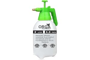 ORGA ECO-FRIENDLY Garden Sprayers (2-L) Sprayer Pump Action, Weed Killer, Water Pump Sprayer, Ideal with Pesticides, Insecticides, Fungicides (2L Sprayers)