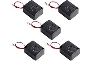 Stemedu 5 PCS 12V Piezoelectric Active Buzzers Electric Buzzer Alarm Continuous Beep Sounder Piezo Buzzers High-Decibel 110dB Siren Speaker DC 6-15V