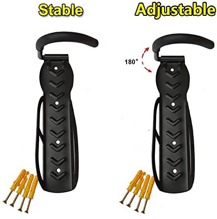 Teraysun Steel Bicycle Storage Rack Wall Mounted Bike Hanger Fixed Hook 2pcs