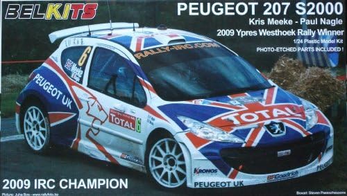 Peugeot 207 S2000 IRC 2009 Champion 1:24 Scale Model Kit 001 by Belkits