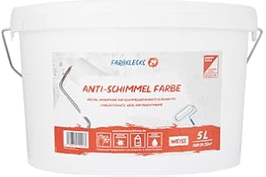 Farbklecks24 Anti Schimmel Farbe (versch. Größen), Schimmelfarbe, Wandfarben, Innenfarbe, (5L)