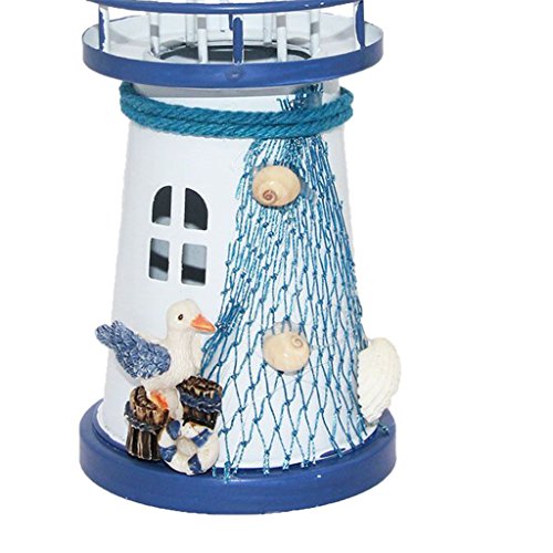 Gazechimp Deko Martime Leuchtturm LED Licht Dekoration – Möwe , 14.5cm - 6