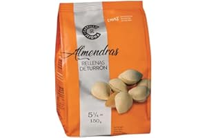 Castillo de Jijona - Almendras Rellenas de Turrón 150gr - Snacks de Turrones - Unidades Individuales - Sabor Auténtico - Calidad Suprema - Receta Artesanal - Fabricado en España (Jijona)